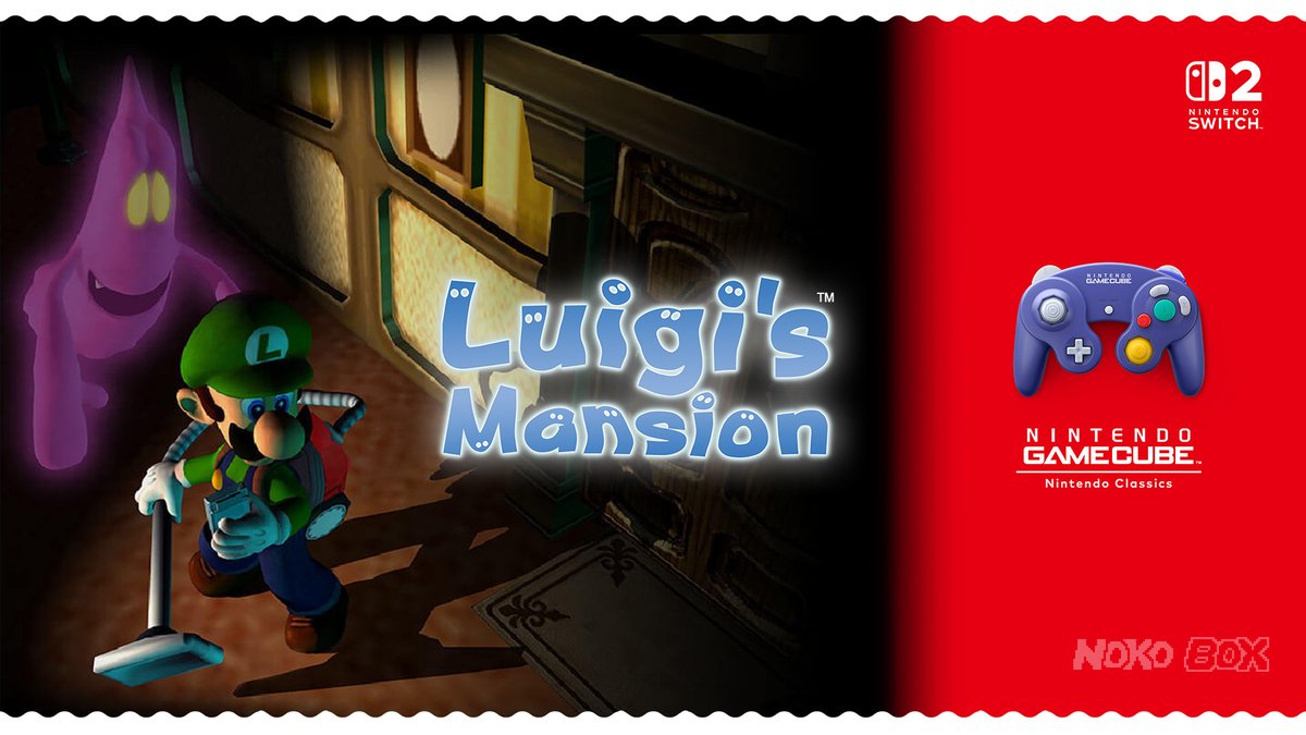 NokoBoxNet's tweet image. Nintendo GameCube - Nintendo Classics (Ver. 1.3.0) | Luigi&apos;s Mansion se instala en el catálogo clásico de Switch Online 
#NintendoGameCube #NintendoClassics #NintendoSwitch2
noko-box.net/2025/10/ninten…