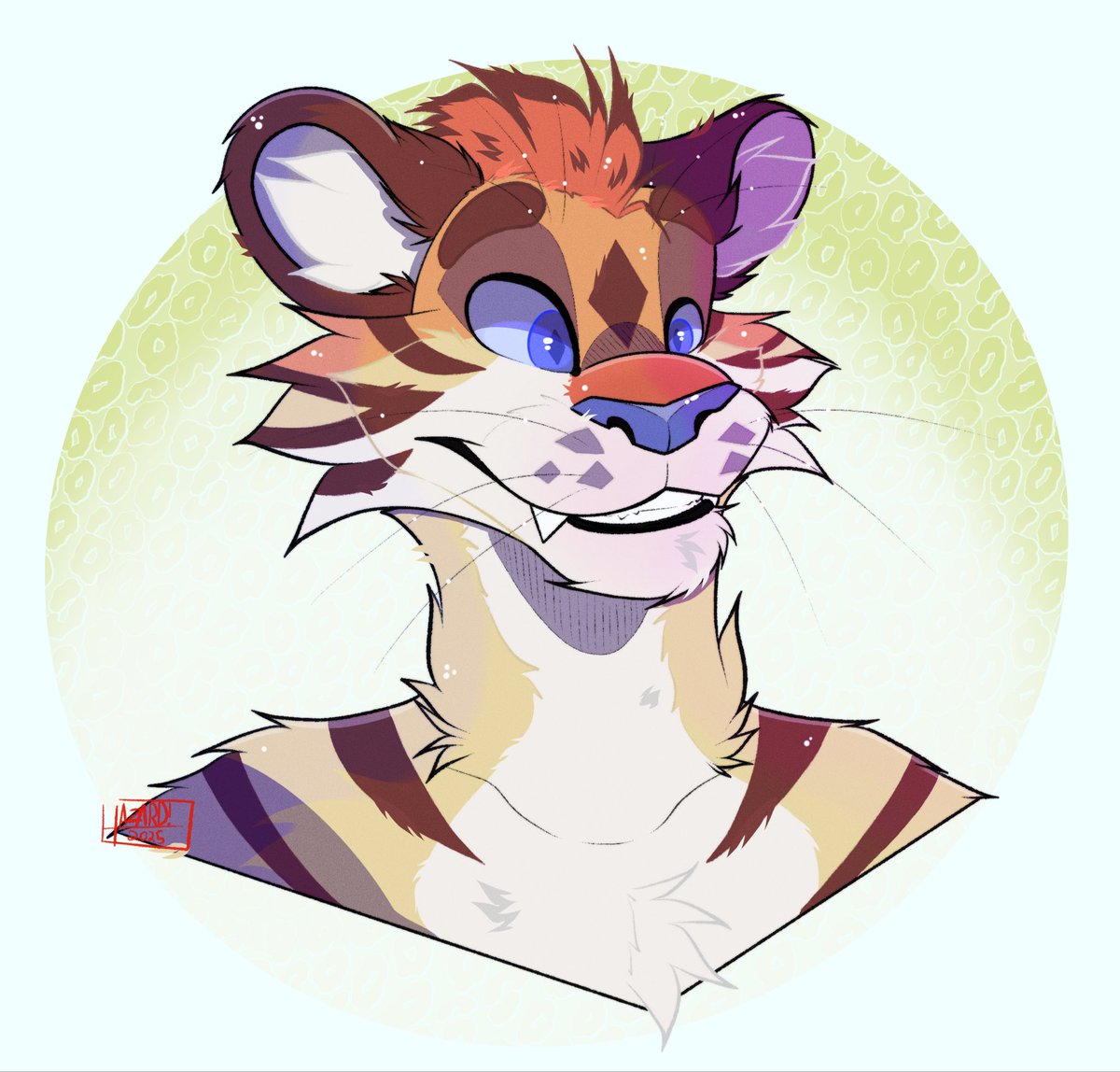 hazard_arts's tweet photo. More of the detailed YCH slots!

This kitty is brightly coloured and happy to see you ✨✨

Commissions open
Interactions help a lot https://t.co/vLdjIOqVuh