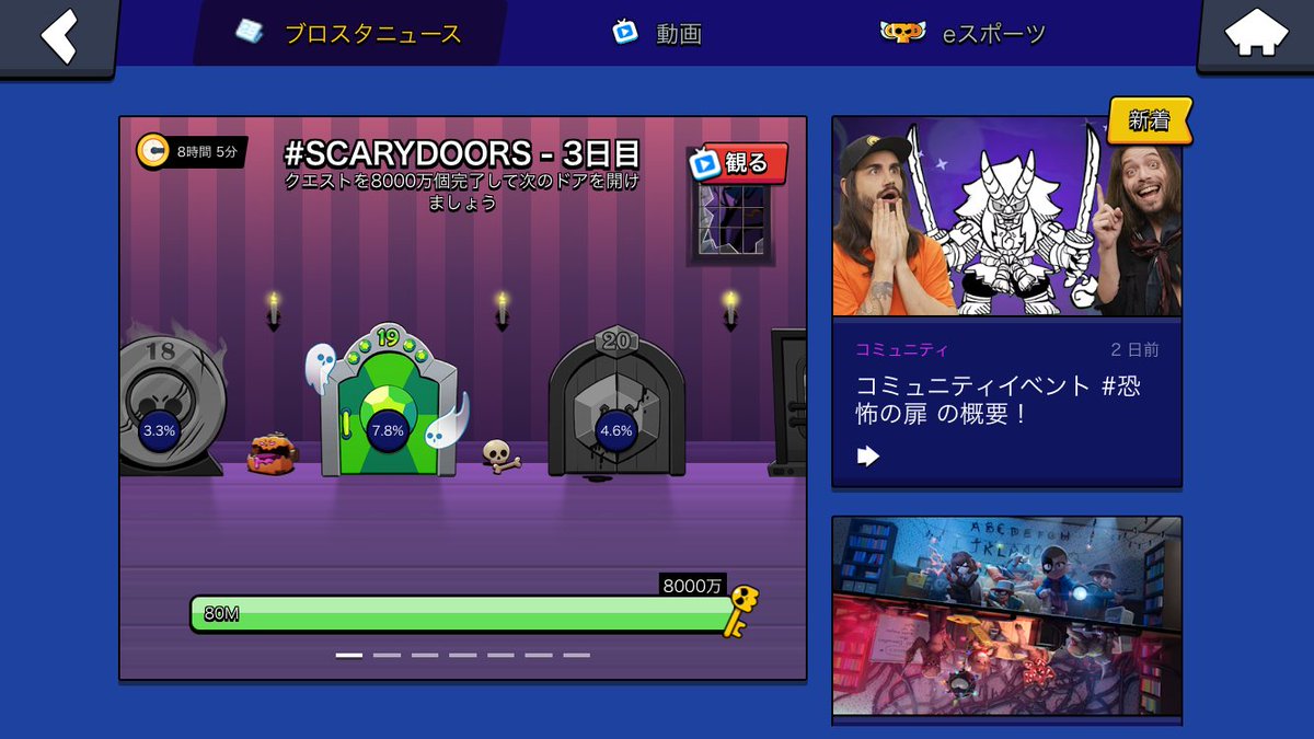 ch_solu's tweet photo. 100万エメは僕のもの（３日目）
#ScaryDoors
#BrawlStars https://t.co/BCCk6A0lmb