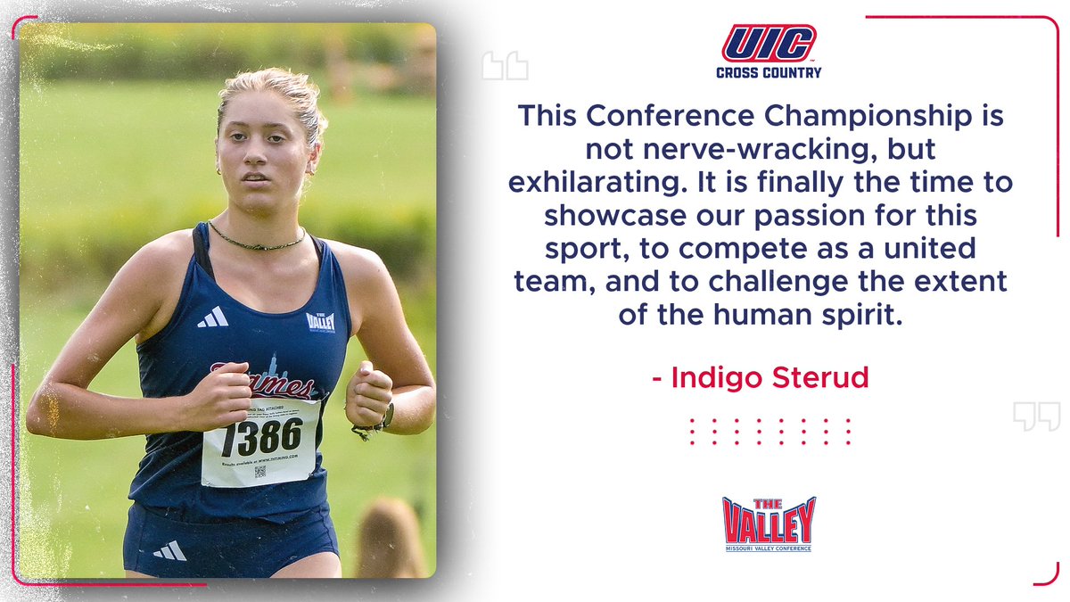 UIC_XCTF's tweet image. Insight from two of our Cross Country Team Captains on the @mvcsports Championships tomorrow🏆🫡

#ChicagoCollegeTeam