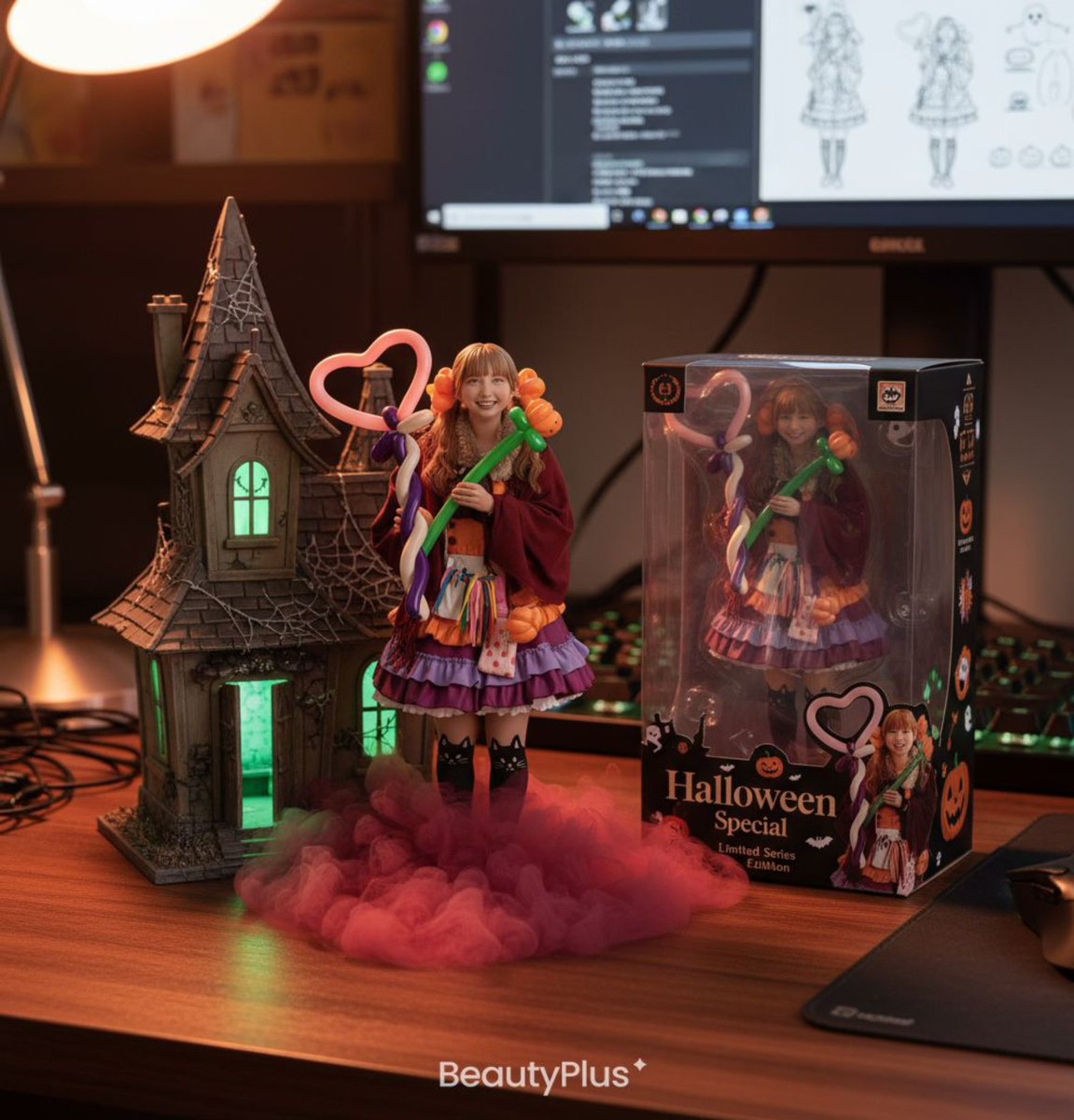 ハッピーハロウィン🎃 悪い魔女が🧙‍♀️ まりのんをフィギュアにし