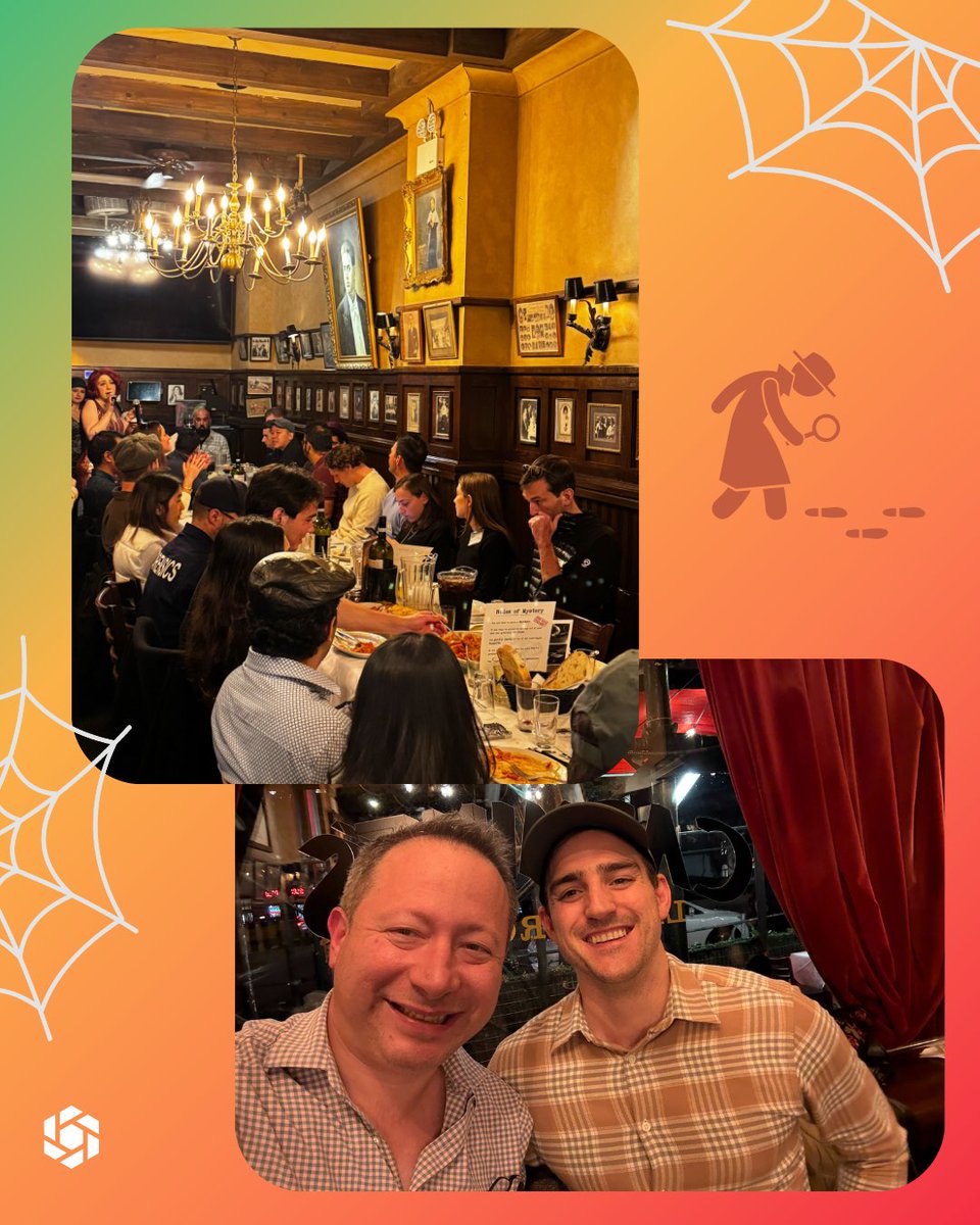 security_score's tweet image. 😱 🔪 🕵 Scorecarders got #spooky with a chilling, fun, and tasty murder mystery dinner party at Carmine&apos;s on the Upper West Side in New York! 🍽️ 🔮 🕸️ 🎃

🤔 🫵 We want to know what you’re doing to celebrate #spookyseason? Comment below! ⤵️

#cybersecurity #tprm…