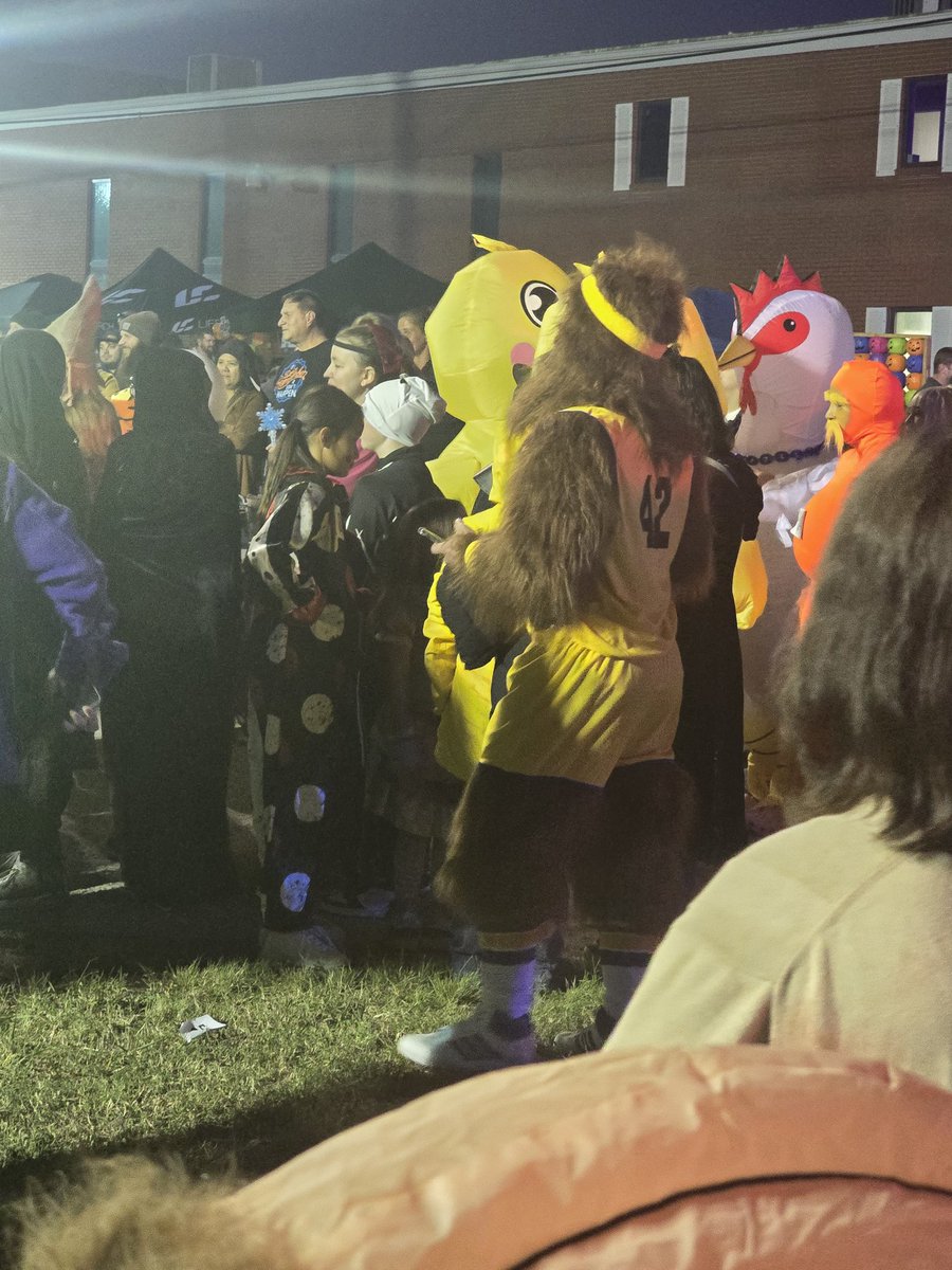 At a costume contest in catoosa. <a href="/GabeIkard/">Gabe Ikard</a> look at this guy. Basketball and all