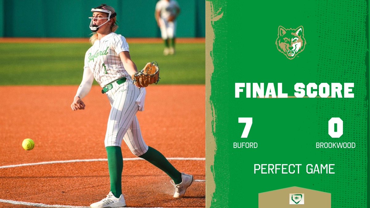Sr <a href="/CarolineS_2026/">Caroline Stanton</a> throws a perfect game, earns her 12th season W as the Wolves 🧹 at the Elite 8. Stanton w/career high 20 K’s. Sr <a href="/kadyn_gabrels1/">Kadyn Gabrels</a> leads the offense, 2 for 3, 2 HRs, 3 RBIs, 2 runs. Jr <a href="/EPHensley2027/">Ella Pierce Hensley 2027</a> 2 for 3, solo HR, RBI, 2 runs. Fr <a href="/LGGoldin2029/">LG Goldin 2029</a> 1 for 3, double