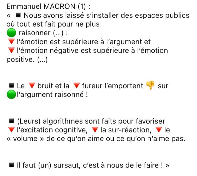 Question : <a href="/JeanMizrahi/">Jean Mizrahi</a>, <a href="/davidfayon/">David Fayon  #réseauxsociaux #MadeinFrance</a>, <a href="/YvesPDB/">Yves Pozzo di Borgo</a>, <a href="/OlivierBabeau/">Olivier Babeau</a>, <a href="/Poulin2012/">Alexis Poulin</a> et <a href="/DavidAngevin/">David Angevin</a>
- ont autant le souci de la #vérité que « La Pravda », les faux comptes, les fermes à trolls russes et les bots et
- ⁠préfèrent « le bruit et la fureur » à la #rationalité ?