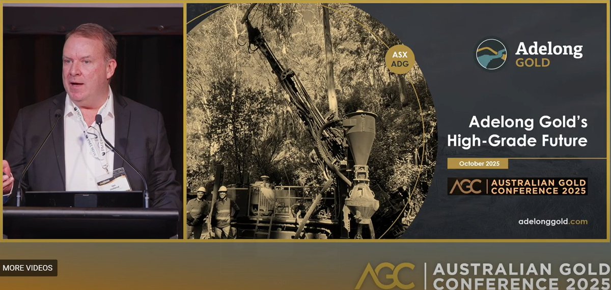 $ADG $ADG.ax | Hear from MD Ian Holland as he unveiled Adelong Gold’s exciting next chapter at the recently concluded Australian Gold Conference 💫

Watch now 📽️ bit.ly/4qrV0Vg

#gold #antimony #mining #drilling #investing