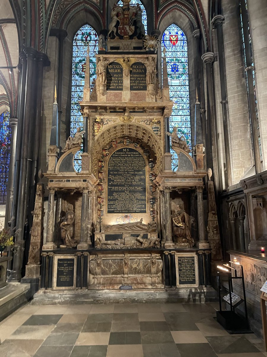 The magnificent monument to Edward Seymour, Earl of Hertford, uncle of Exwardvi; and his wife lady Catherine Grey, sister of lady Jane Grey the nine days Queen.