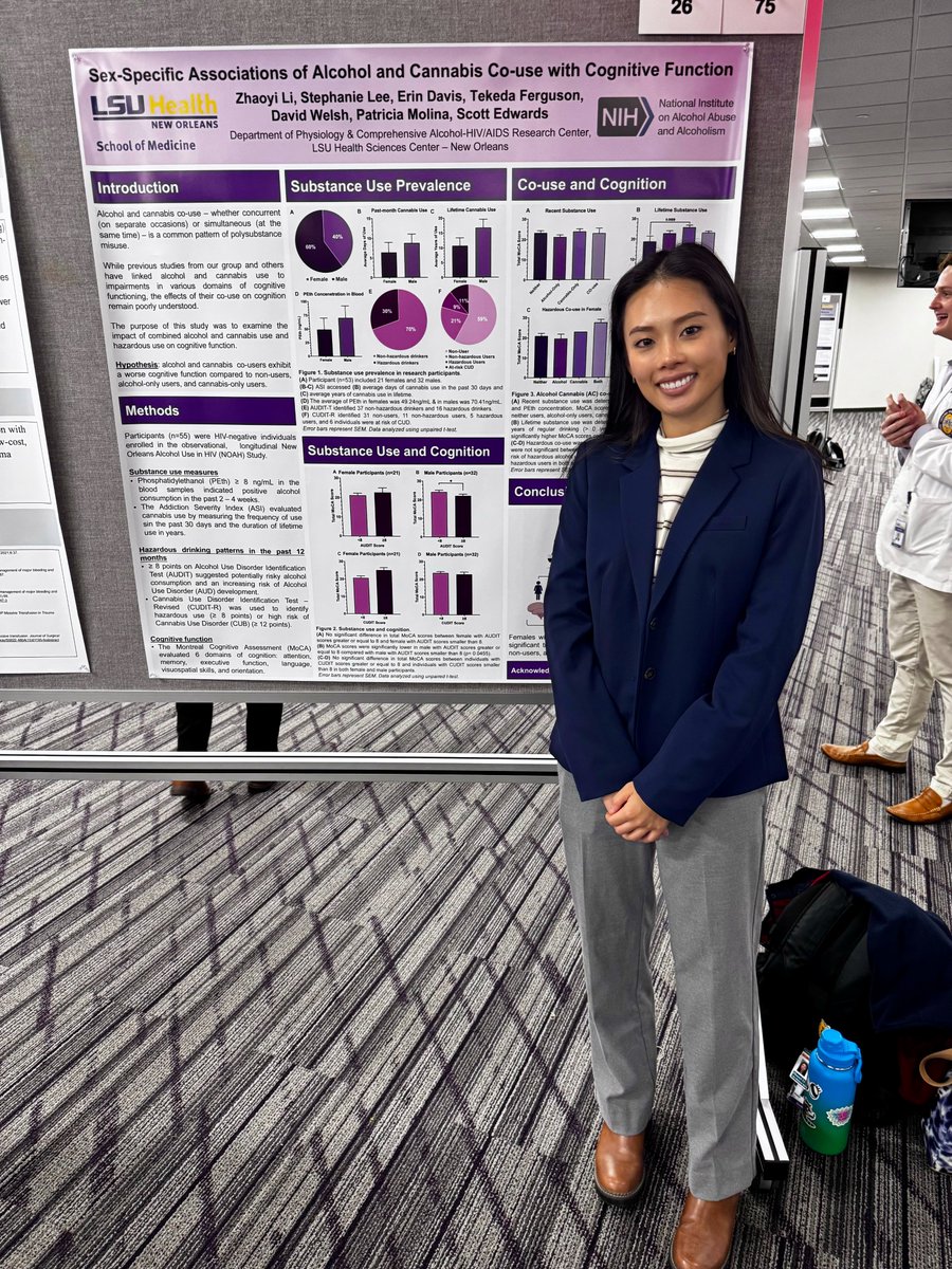 Happy to present my summer research project at the LSU Medical Student Research Poster Symposium today!