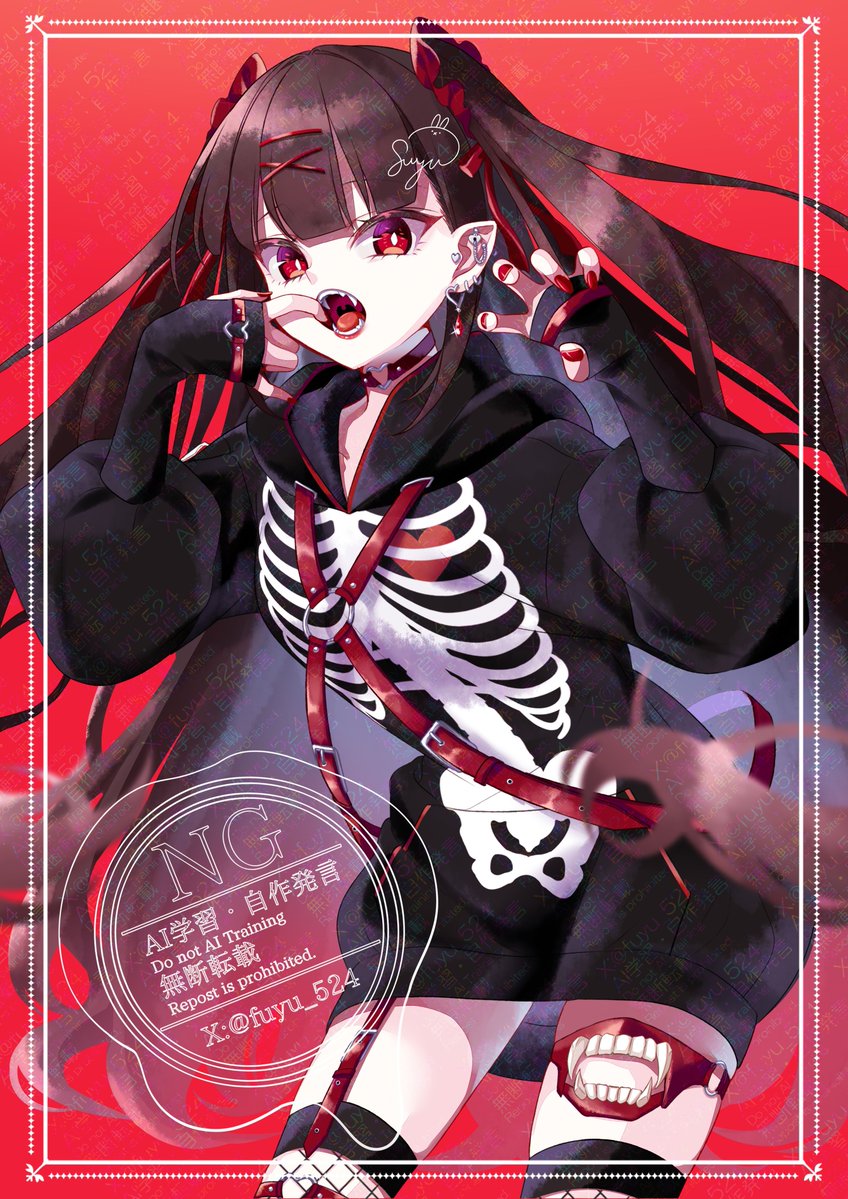 fuyu_524's tweet image. なので、新規フォロワーさんは知らない(かもしれない)、なんかハロウィンっぽいかもしれない過去絵を再掲しておきます！
x.com/fuyu_524/statu…