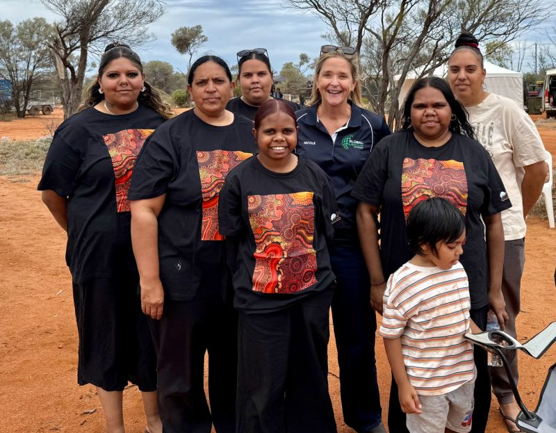 global_lithium's tweet image. Global Lithium was honoured to be represented by our Community Relations Manager, Nicole Stein, at the Kakarra Part A Native Title Determination Celebration at Goongarrie Homestead. Nicole is pictured with Traditional Owner Anita Hogan and her immediate family. #GL1