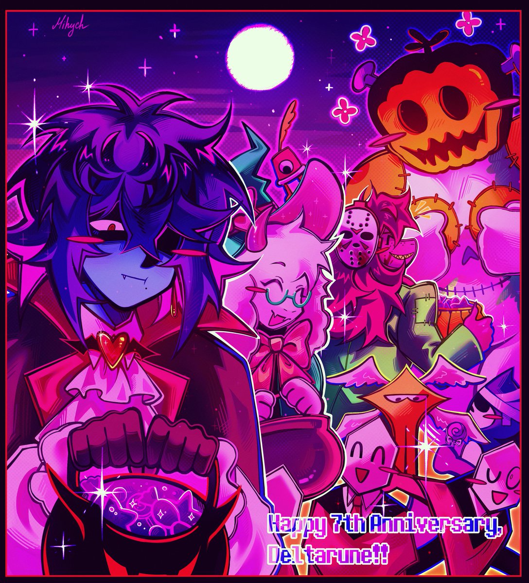 Happy Halloween and Happy Birthday, Deltarune!!🎃✨
#deltarune #deltarune7thanniversary #deltarunefanart