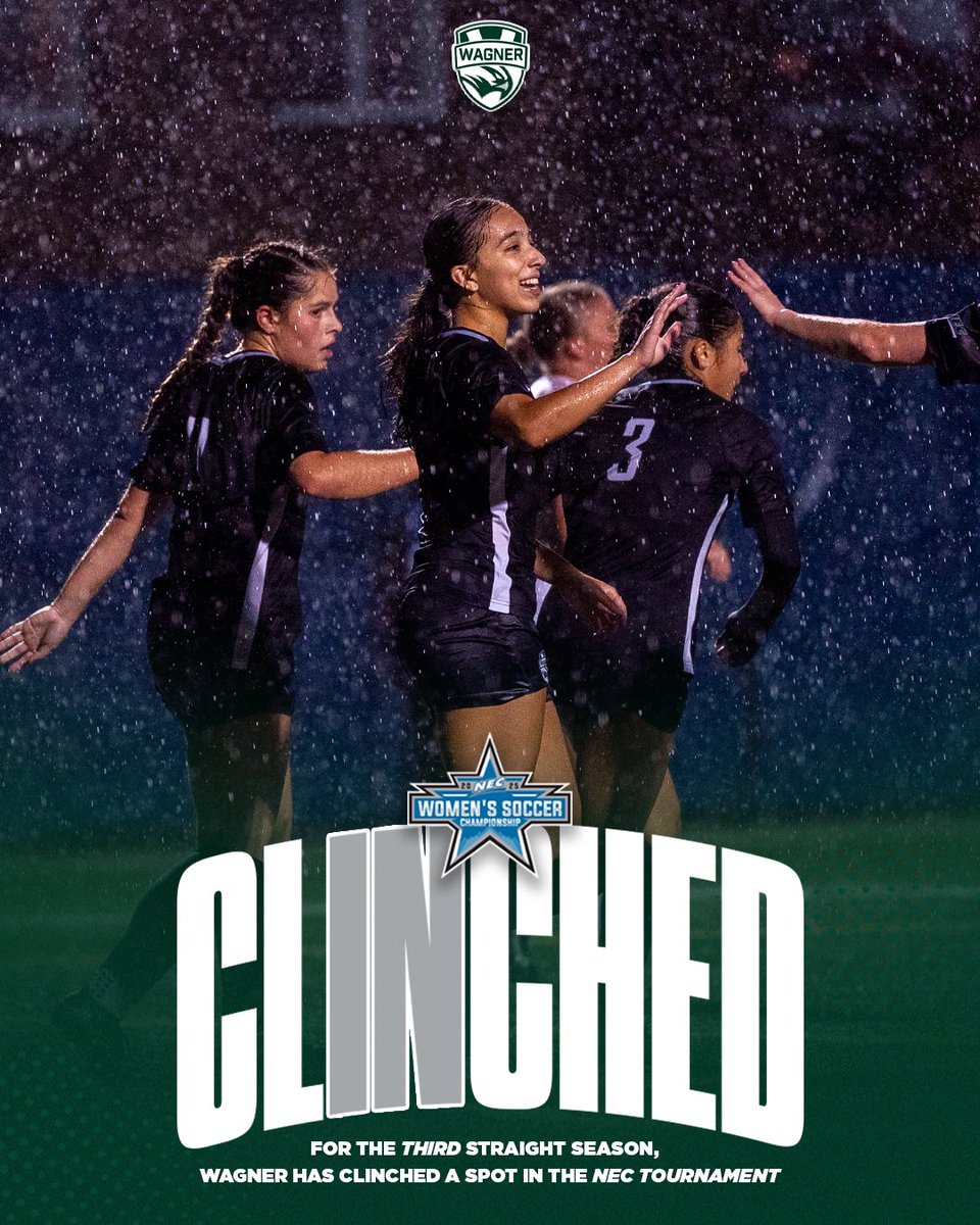WE’RE IN! 🤩💃

Wagner has secured a spot in the @necsports tournament for the third consecutive season and the fifth time in program history!

#LetsFly