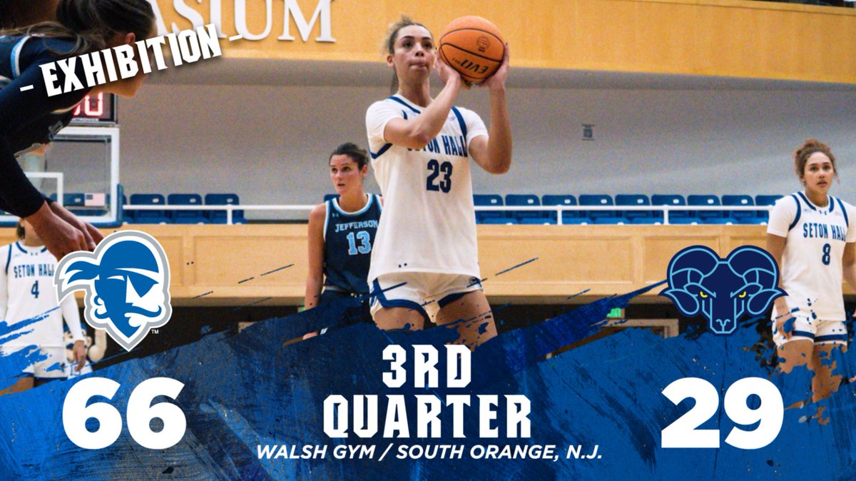 3Q  |  Pirates 66, Jefferson 29

The Hall out-scored the Rams, 23-to-8, in the third quarter.

Jordana Codio is up to 23 points on 9-for-11 shooting.  Ten different Pirates have scored in this one through three quarters.

#HALLin 🏀🏴‍☠️🔵⚪