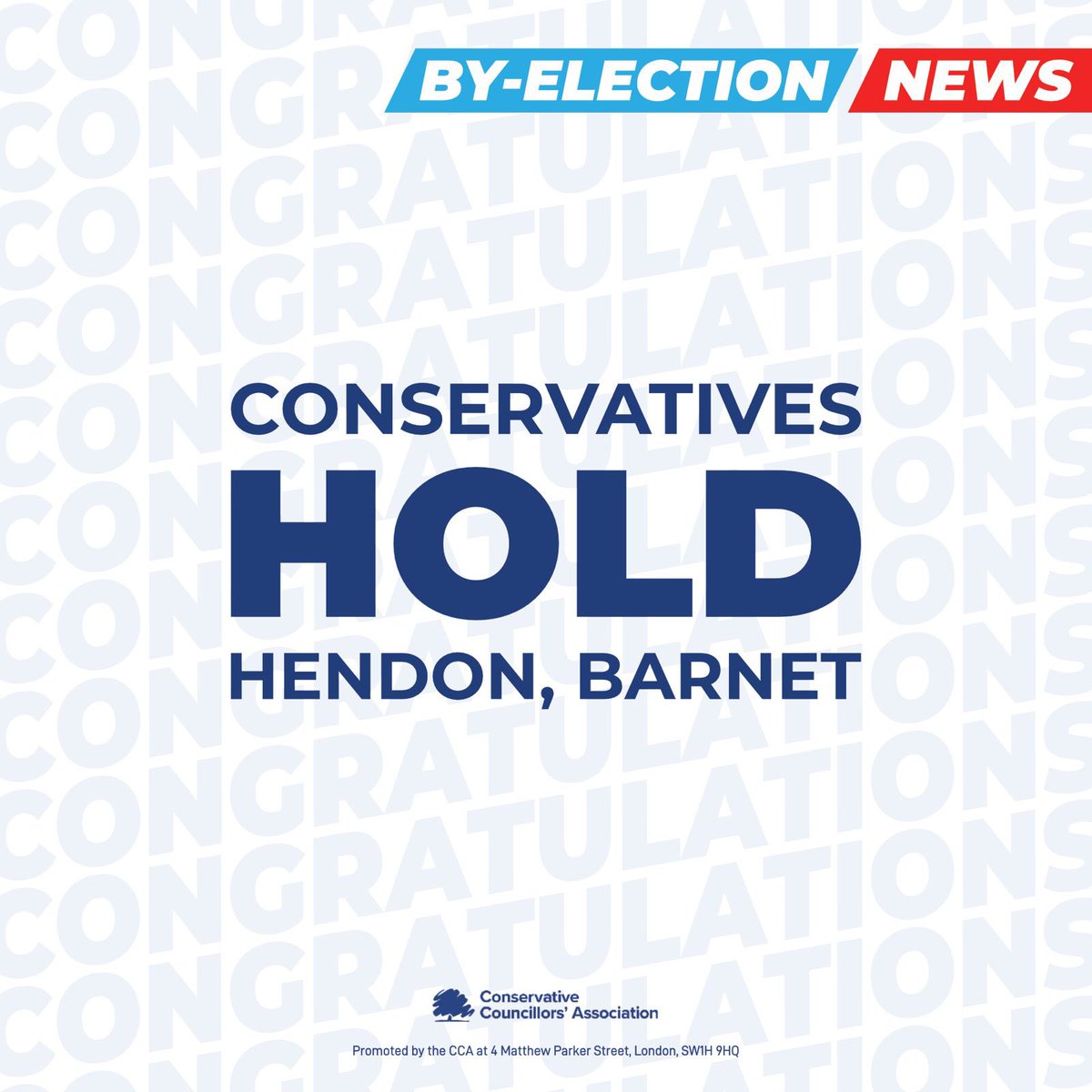 🤩Congratulations to Cllr Cllr Shimon Ryde on holding Hendon in Barnet!