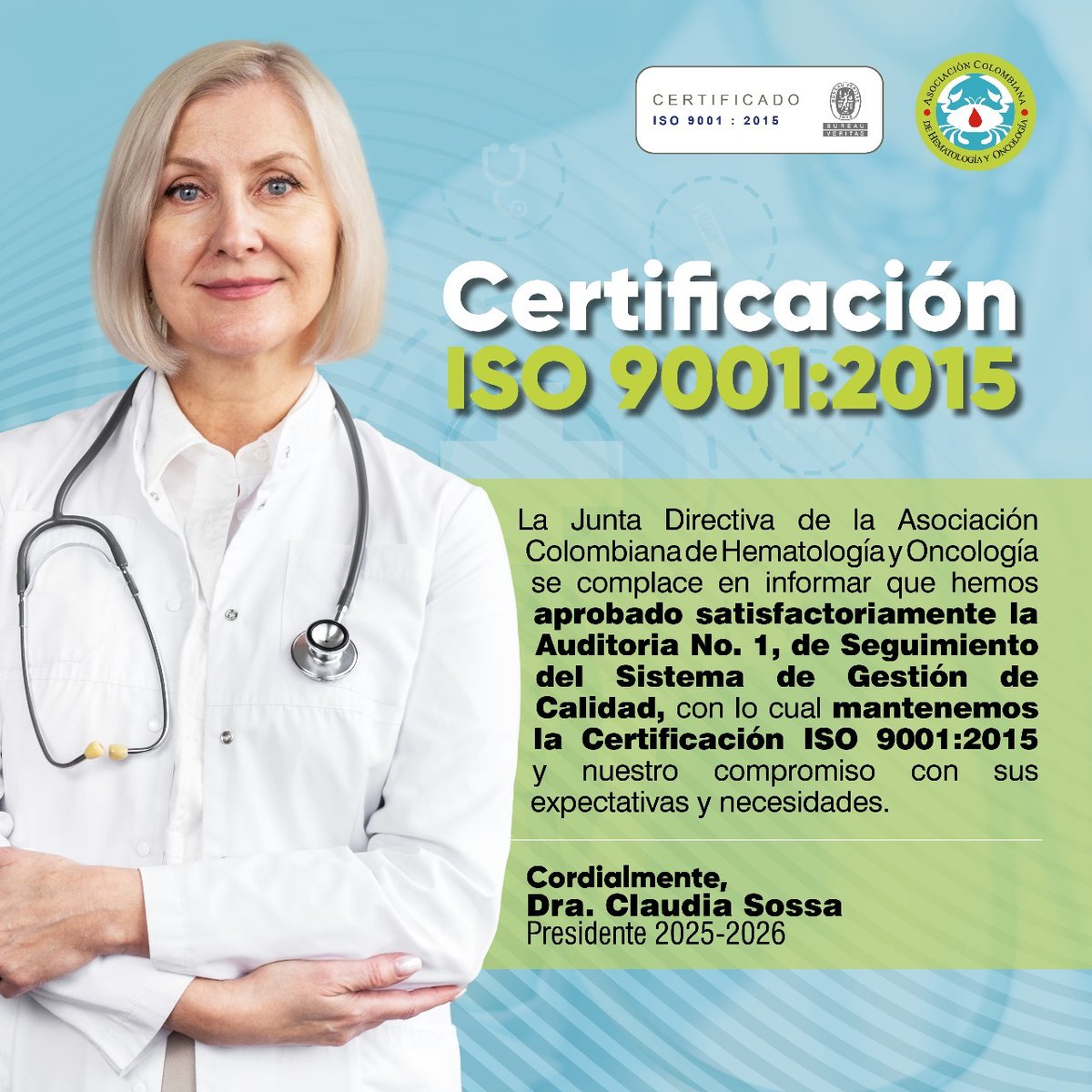 Asociación Colombiana de Hematología y Oncología tweet media
