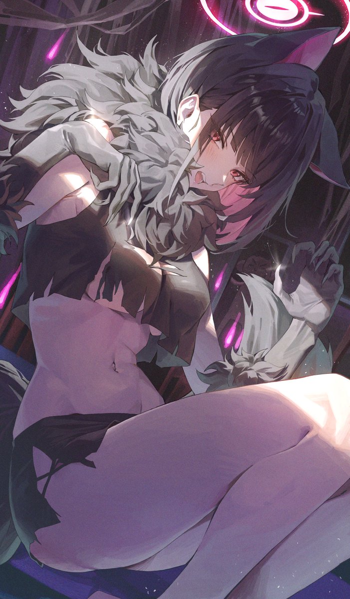 #ブルアカ　#BlueArchive 
I'm busy this Halloween, so I'm replacing it with the previous picture🤪🐺