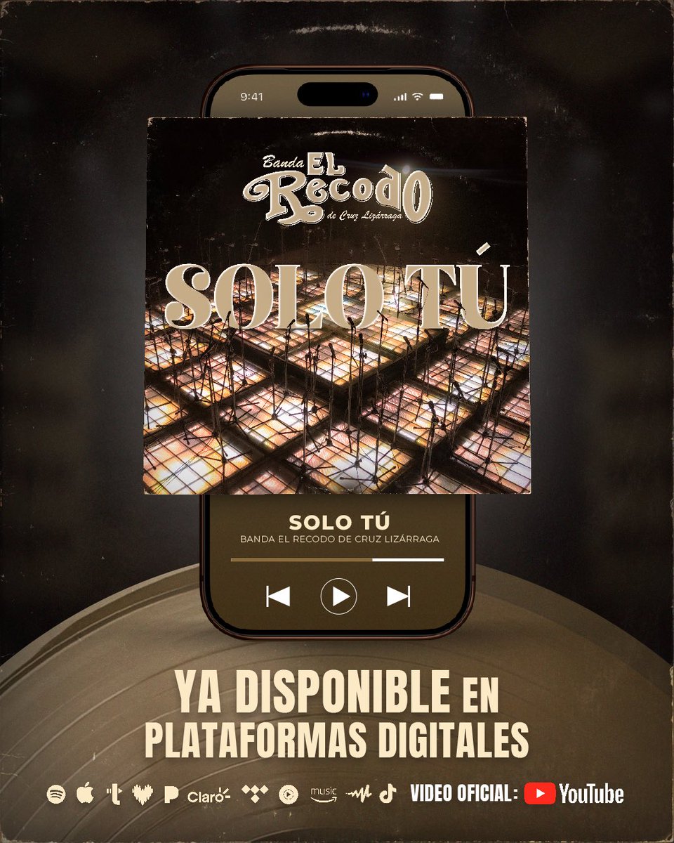 Estamos de estreno: SOLO TÚ ❤️

Disfruten este tema que hemos grabado con mucho cariño para ustedes: SOLO TÚ ❤️🔥

Video Oficial + Plataformas Digitales: YA DISPONIBLE 🎺

#iUUU #BandaElRecodo #SoloTu🎶