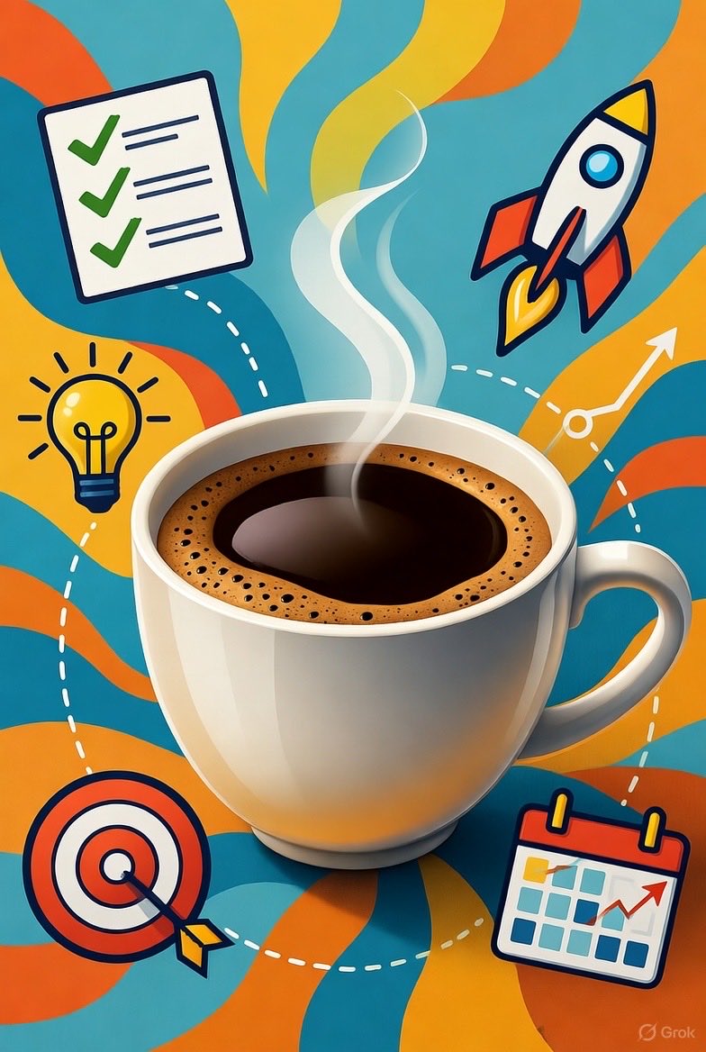☕ **Fuel Your Fire with the Perfect Brew** 

That first sip? Pure rocket fuel. ☕🚀 

Rich, bold coffee flips the switch: brain fog vanishes, ideas ignite, and suddenly you’re crushing that to-do list like a productivity ninja. 

Pro tip: Grind fresh, brew strong, conquer the