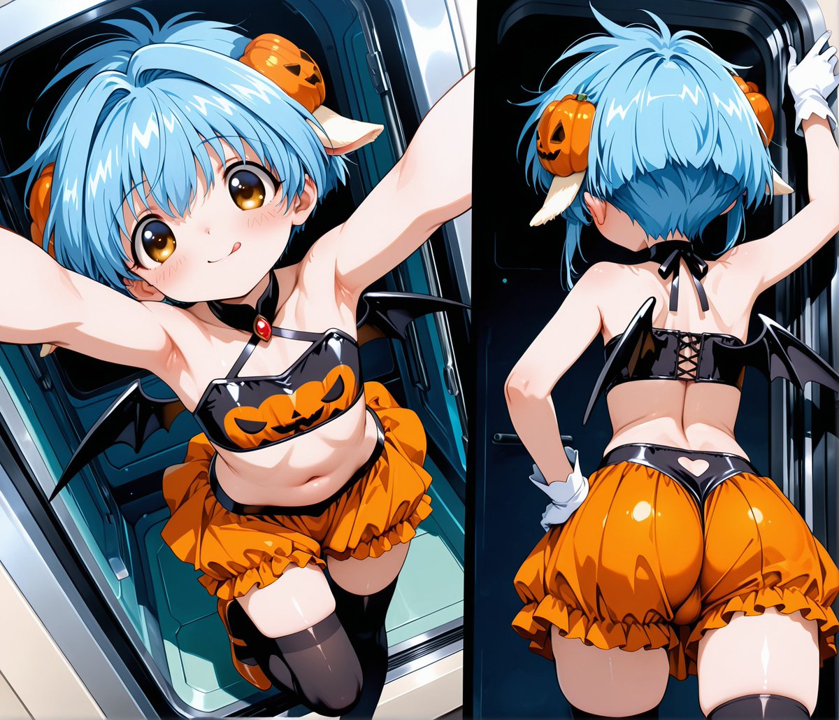 Kawakotaku's tweet photo. |HD Spooky art|
For today's #Lolitober, it's one of my personal peak waifu girls, Galaxy Angel's Mint Blancmanche. https://t.co/pLewlCxiua