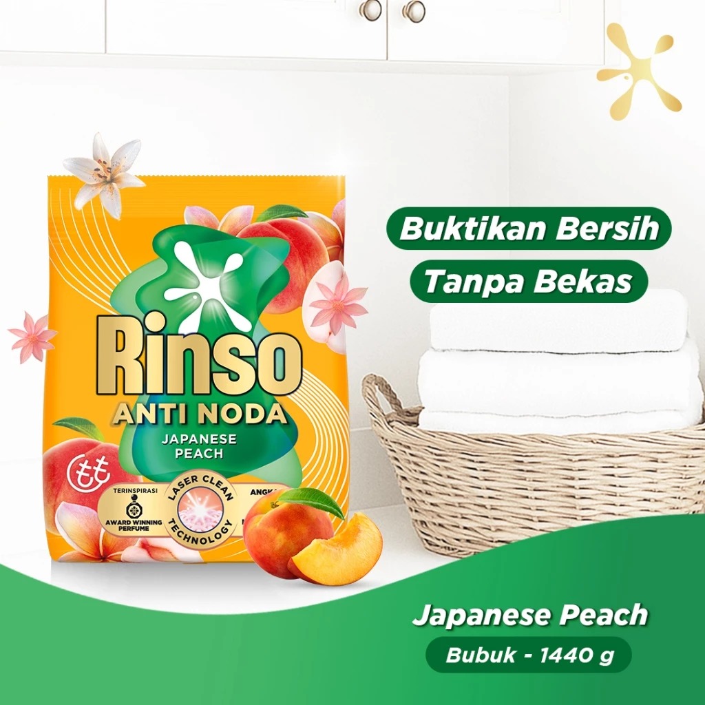 Hemat 25%! Rinso Detergen Bubuk Japanese Peach 1440g dengan wangi mewah khas Jepang. Bersih maksimal, lembut, dan harum tahan lama. Tampil percaya diri dari pakaian bersih! 🌸✨
Link 👉 s.shopee.co.id/7AVM7yGClI?sha…