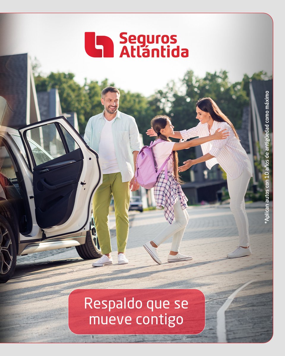 🚘 No es solo el auto, es la ruta y quienes van contigo.
Con un seguro para auto de Seguros Atlántida, proteges lo más valioso: tu familia y tu tranquilidad en cada trayecto.

👉 Cotiza tu seguro aquí: sea.hn/y4rNqehOS8

#SegurosAtlántida #SegurosEnMarcha