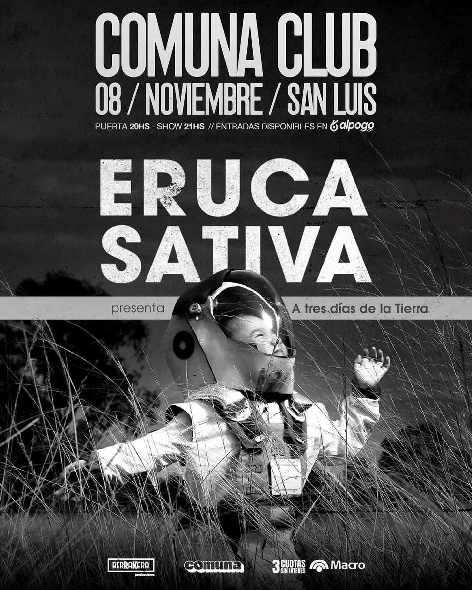 En el aire hablamos con  Gabriel Pedernera de <a href="/ErucaSativa/">ΞRUCΛ</a>  antes de su recital el proximo 8/11 en Comuna Club   en #RDP2025 en  radiouniversidad.unsl.edu.ar