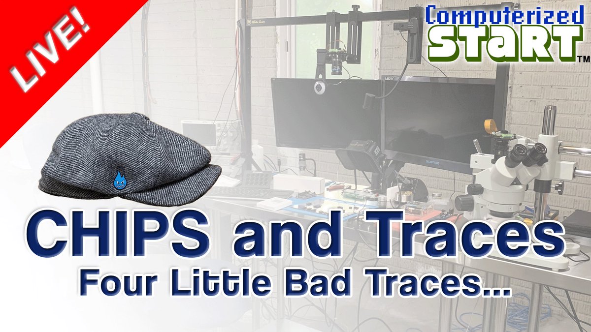 This 286 motherboard has four, count them, four little broken traces, ah ah ah! (Thunderclap) Can I fix them? Let’s find out, live starting at 9:30PM EDT! youtube.com/live/Weavqh9ON…