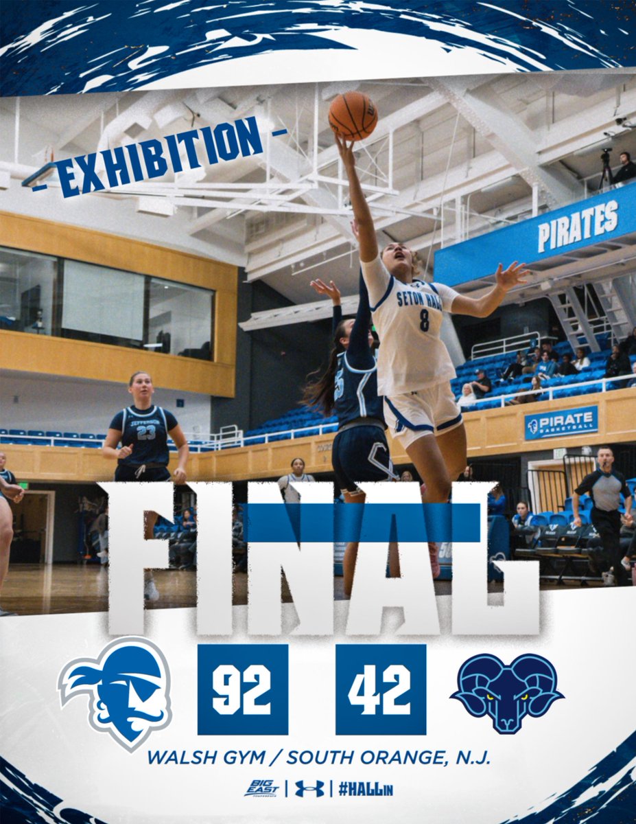 𝐏𝐈𝐑𝐀𝐓𝐄𝐒 𝐖𝐈𝐍!!

Seven players scored at least eight points and were led by Jordan Codio's game-high 25 points as Seton Hall routed Jefferson in its final preseason tune-up.

Seton Hall's season-opener is TUESDAY vs. Saint Peter's at 7:00 p.m.  

#HALLin 🏀🏴‍☠️🔵⚪