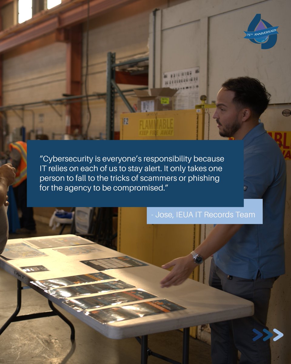 IEUAwater's tweet image. Cybersecurity is everyone’s responsibility, and IEUA’s IT team leads the way.
Thank you for keeping our Agency secure and our community connected this Cybersecurity Awareness Month and beyond.
 
#CyberSecurityAwarenessMonth #IEUA #CyberSmart