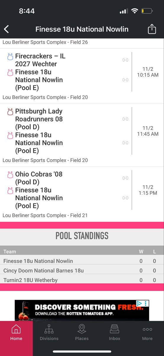 Updated game schedule for this coming Sunday - 10:15 start! ⬇️⬇️
<a href="/FinesseNowlin08/">Finesse 18u National Nowlin</a> <a href="/SaraPelegreen/">Sara Pelegreen</a> <a href="/CoachWelsh_WLU/">Jim Welsh</a> <a href="/WLU_Softball/">West Liberty Softball</a>
