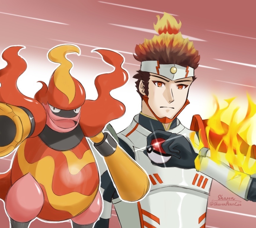 (4/4) You are challenged by Smoldering Cammuravi!!
.
.
.
This is an easy one: I just gave Cammuravi the most fiery fire type I can find😆 It’s Magmortar from Gen 4!

#XenobladeChronicles3 #Pokemon