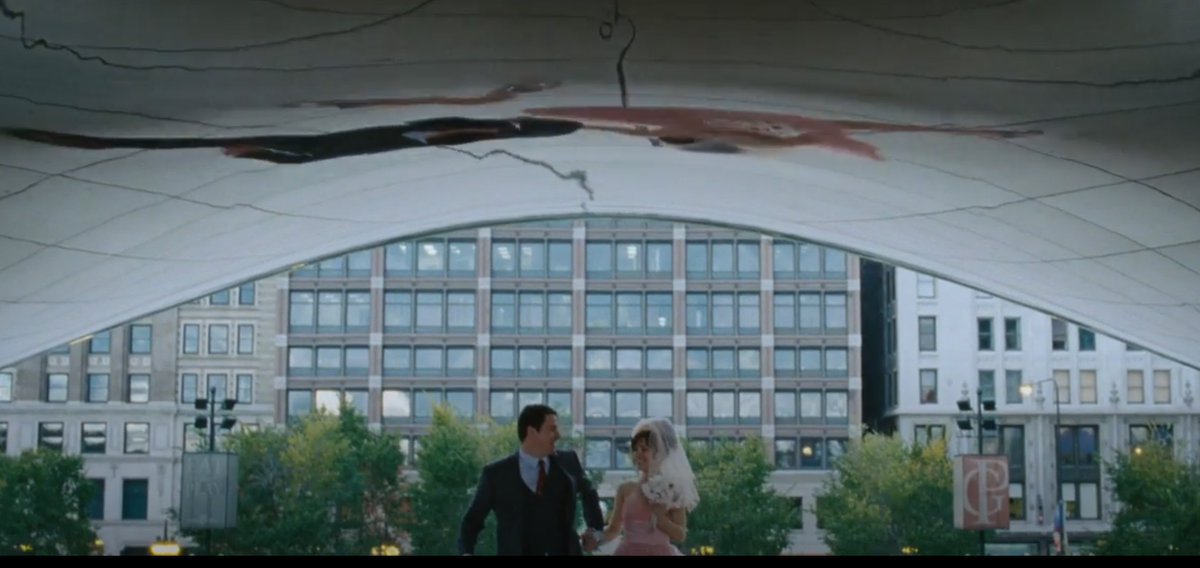 RichardERoeper's tweet image. The first time we see a main character in an upcoming limited series, she's on the phone while walking past The Bean. For nearly 20 years, this has been a go-to "We're in Chicago!" shot. And why not --she's a beauty. #TheBreakup #TheVow #SourceCode #TransformersDarkOfTheMoon