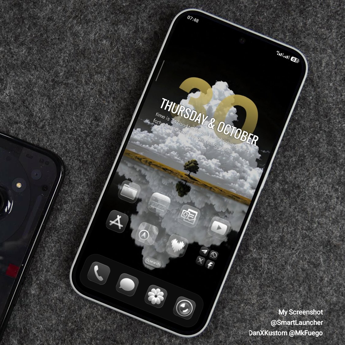 DanXKustom's tweet photo. Good Day friends
My Screenshot
@SmartLauncher
Wallpaper @Pinterest
Widgets #Buttercup by @wigebox
Icons #iLiquidOsGlass by @EatosApps
Mockup by #WalterTomiati via #CreativeApp by @KubixStudio
#KWGT #Android #Xiaomi #HyperOs https://t.co/vCPLcdLQvT