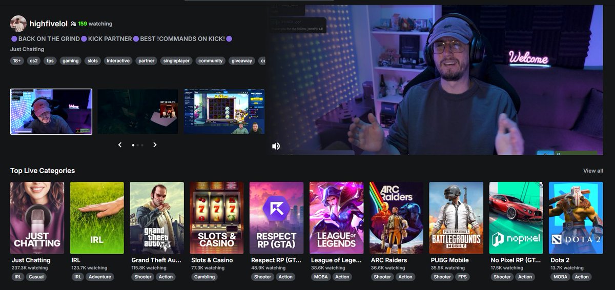 Big thanks to <a href="/KickCommunity/">KICK Community</a> for the massive first slot front page tonight! We surpassed 3,200 followers on Kick and had lots of fun before getting on Valorant (actual torture)

Also, cursed screenshot lmao