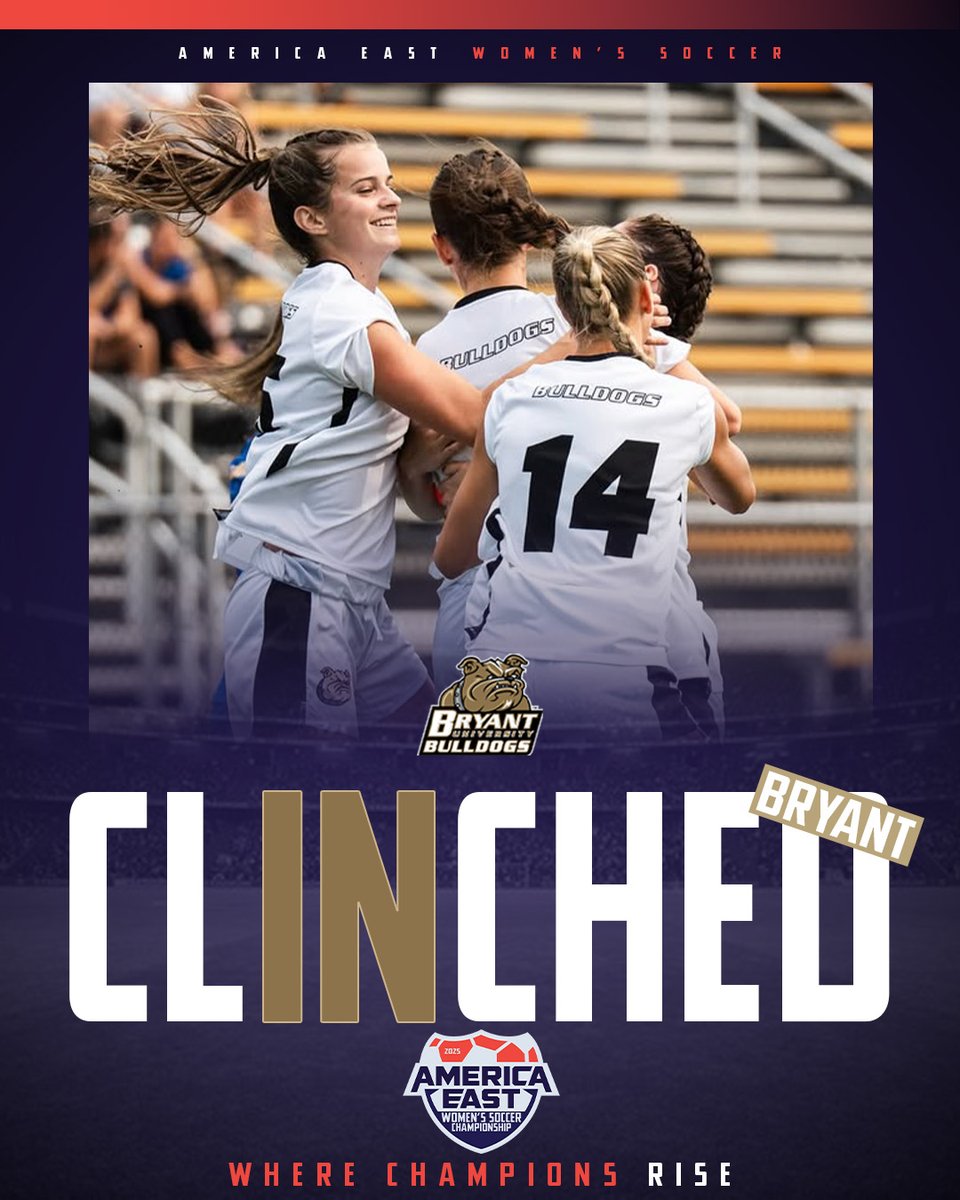 The Bulldogs Back in!

<a href="/BryantWoSoc/">Bryant Women’s Soccer</a> returns to the #AEWSOC Championship for a 2nd straight year!