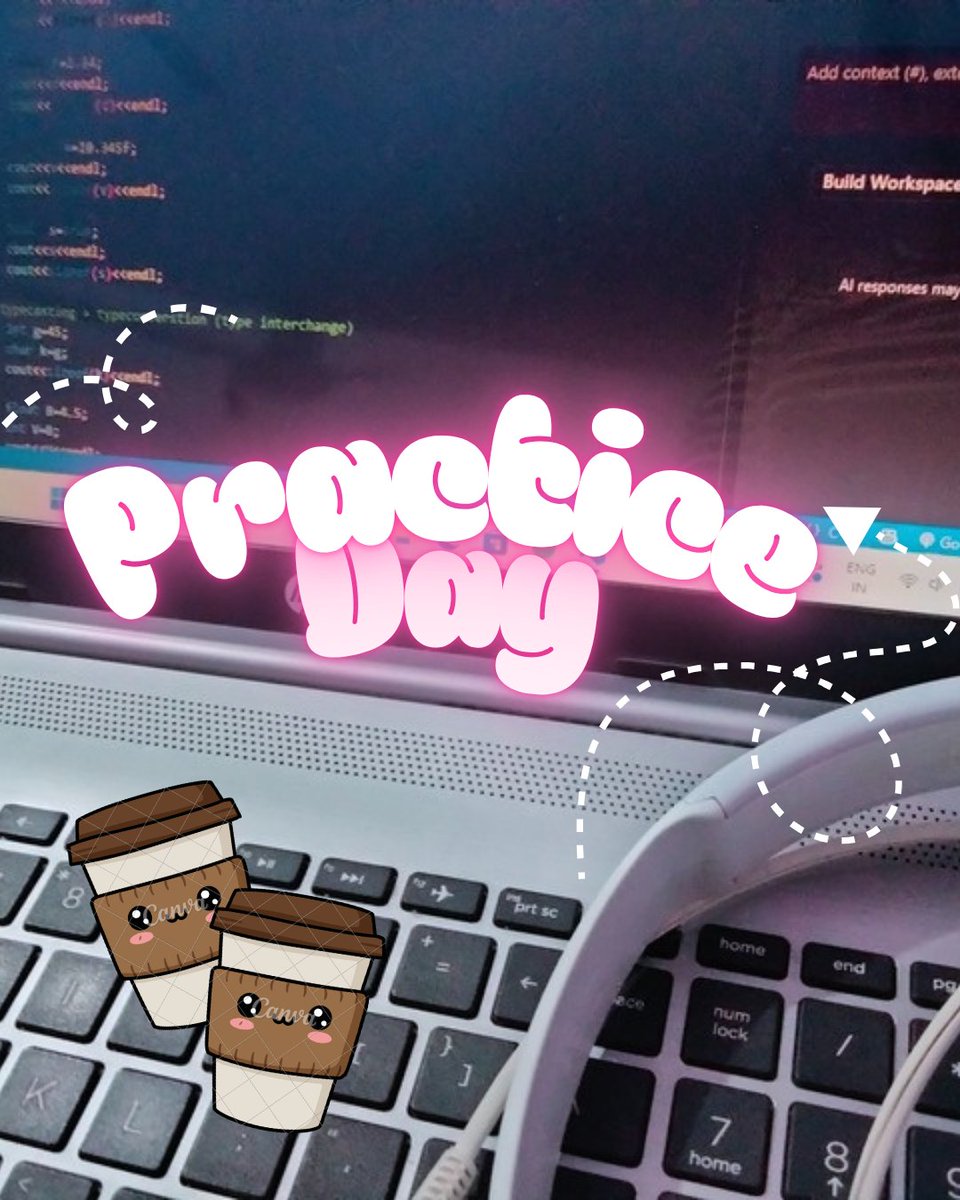 kanu_didwania's tweet image. Day 14 :-
Practice !
Practice !
Practice !
#gfg #hackerrank 
#30daysofcode