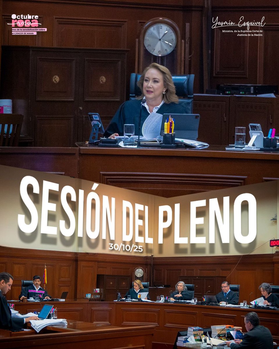 Durante la sesión de este jueves en la #NuevaSCJN, se debatieron distintos proyectos de resolución de mi Ponencia orientados a fortalecer la certeza jurídica, la eficacia procesal y la interpretación uniforme de la ley. ⚖️

Entre ellos, se discutieron amparos en revisión en los