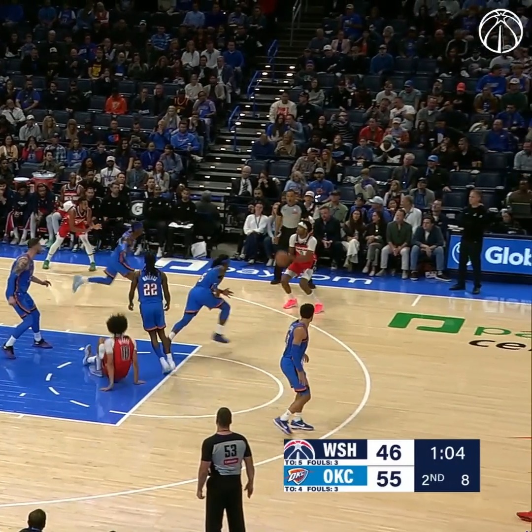 Bilal's got 12 points so far tonight ⚡️ 