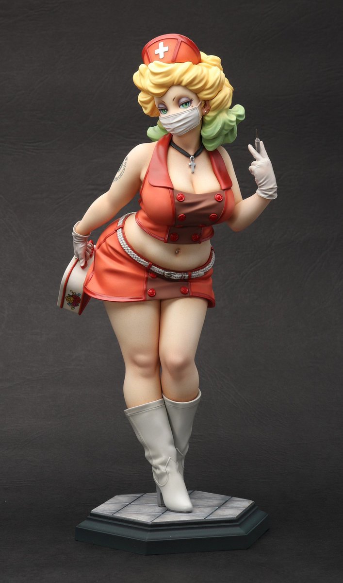DarksFigures's tweet image. Playful Nurse | Original Character 
(garage kit by Munchkin)