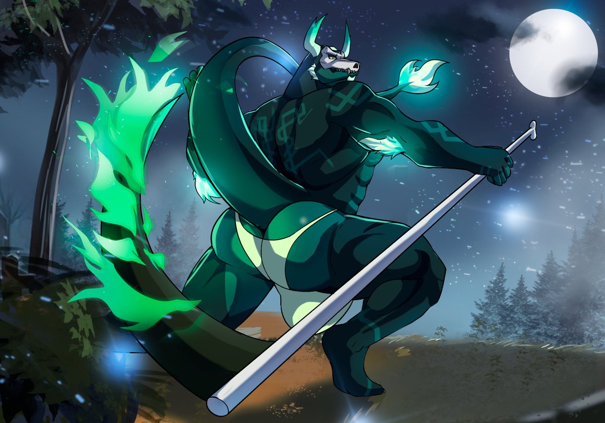 BleinDnL's tweet photo. A wonderful night to be outside, standing by for any sudden disruption, where Fargon will be ready to strike swiftly. His flames are radiant tonight.

🎨 @lotblazar https://t.co/Gbl39USisu