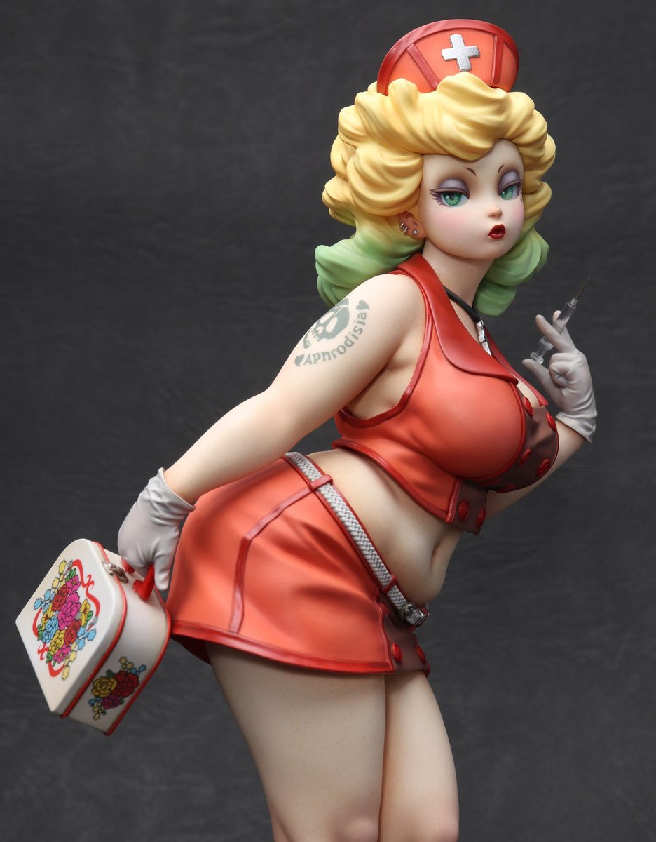 DarksFigures's tweet image. Playful Nurse | Original Character 
(garage kit by Munchkin)