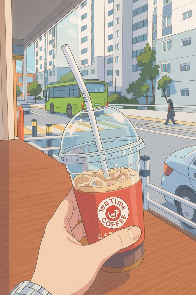 간만에 뒤늦은 지브리스타일로...
아아 한잔ㅋㅋ