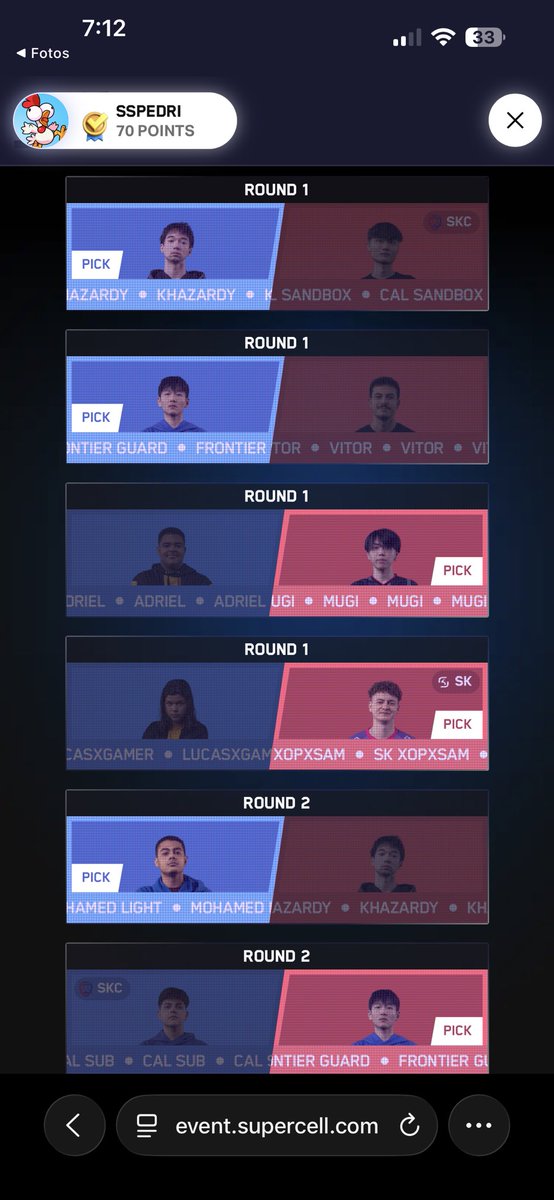 Mis predicts para la primera ronda 🕊️