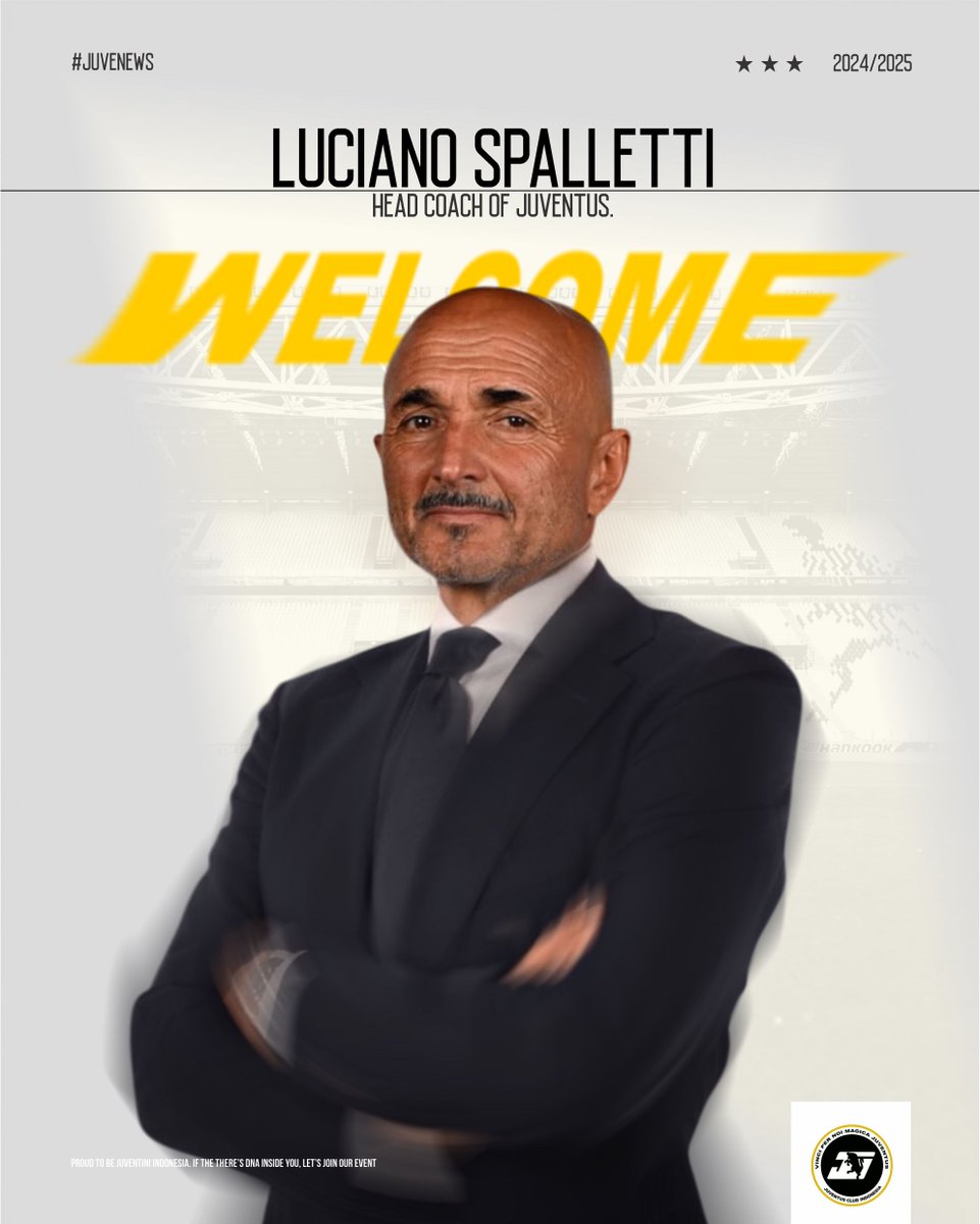 RESMI: Luciano Spalletti menjadi pelatih baru Juventus.

Spalletti dikontrak hingga 30 Juni 2026. Juventus memberikan target Utama lolos ke Liga Champions musim depan, jika tercapai kontrak akan otomatis diperpanjang hingga 2027. 

Welcome and good luck, Coach! ⚪️⚫️