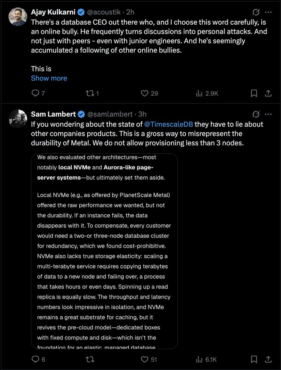 lukekim's tweet image. Database world is always interesting! Technical and otherwise!