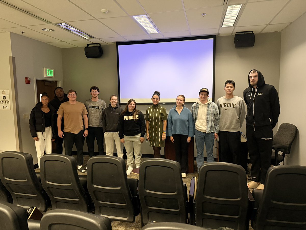 pmphd23's tweet image. Forever thankful to the always wonderful @Gina_Lehe for her time today talking to Purdue Sport Management.  What a great experience for our students!  Simply the best.  @NCAA