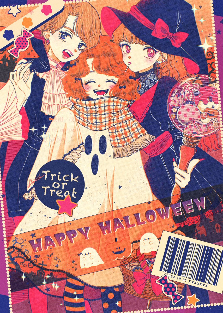 u_pandaruma's tweet image. イタズラしちゃうよ🧛👻🧙‍♀️💫
by Ruri Kaede and Momoka

#Halloween2025
#HappyHalloween
