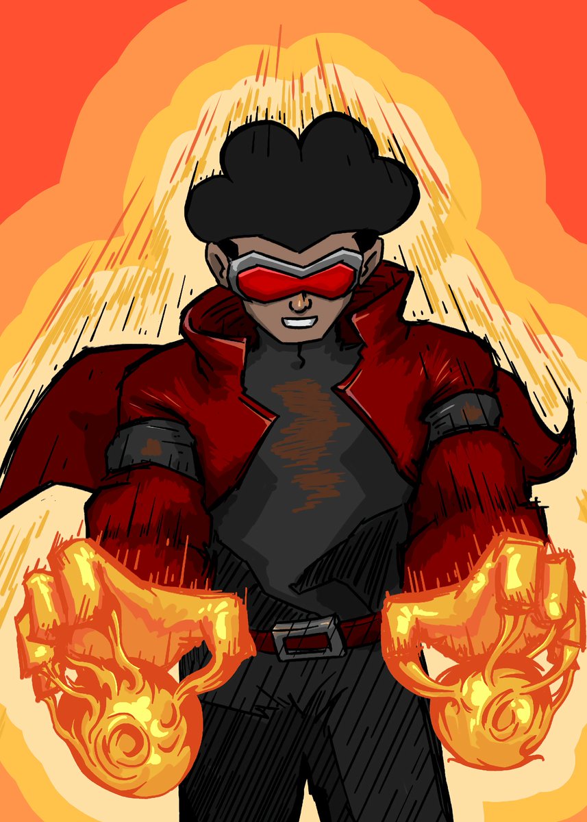 Happy Halloween 🎃

The MCs from both my comics switched suits (Just noticed they kinda look alike😅)

#Halloween #Halloween2025 
#OriginalCharacters #comics