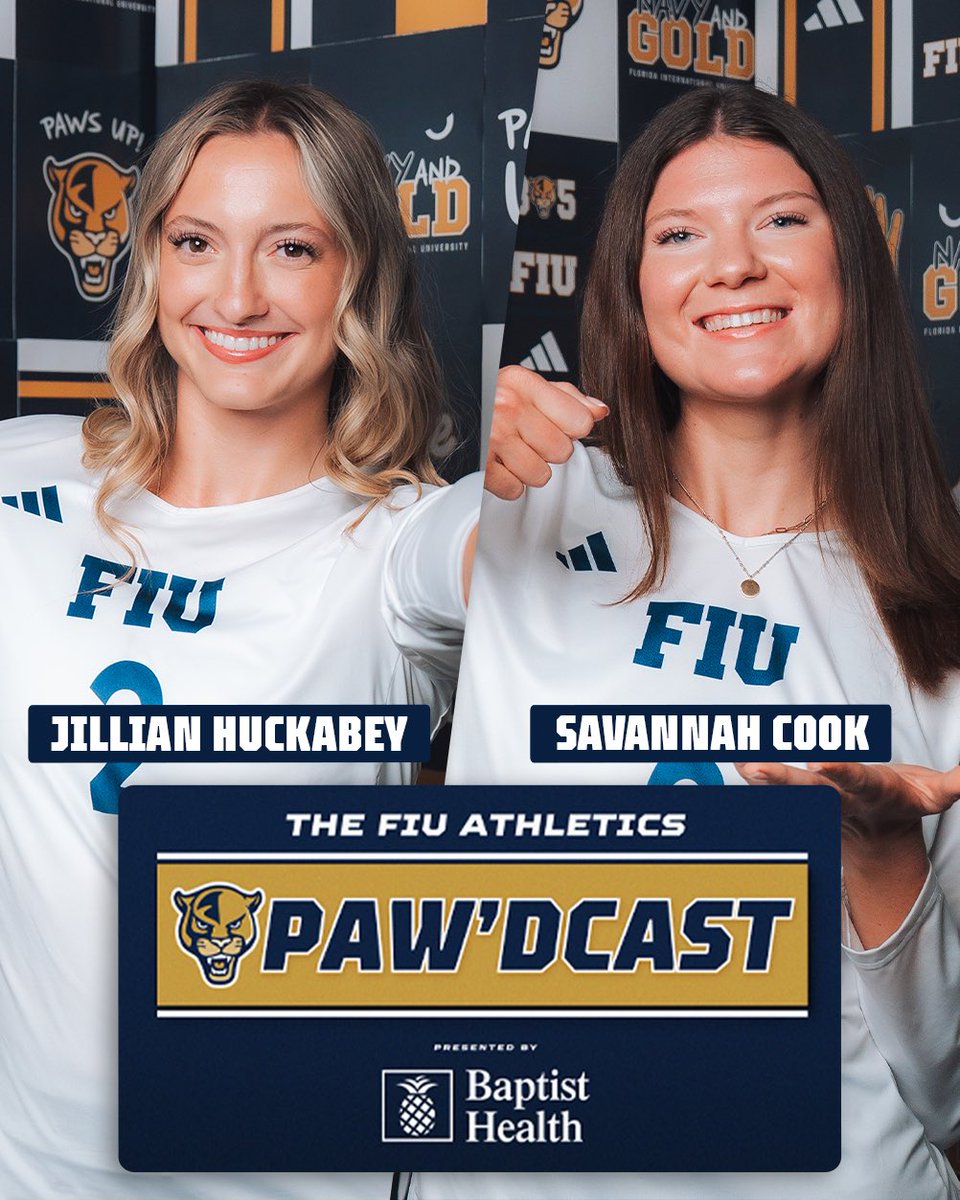 Jillian Huckabey &amp; Savannah Cook of <a href="/FIUVolleyball/">FIU Volleyball</a> hop on the 𝗣𝗔𝗪’𝗗𝗖𝗔𝗦𝗧 after the hot start in <a href="/ConferenceUSA/">Conference USA</a> play 🗣️

🎧 FIUsports.com/pawdcast