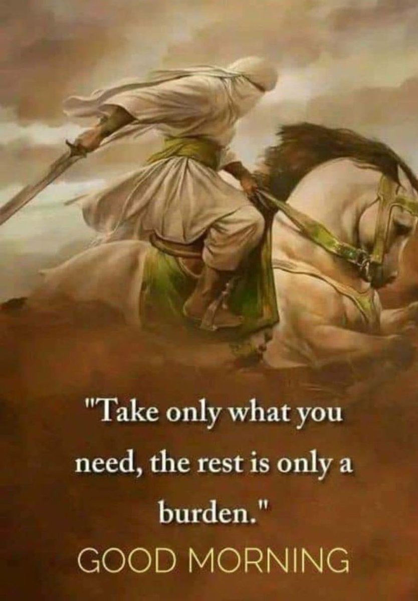 Good Morning Warriors! ⚔️ Conquer the day with a clear heart, carry purpose, not weight. 🌅🔥